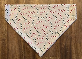 Candy Cane Dog Bandana